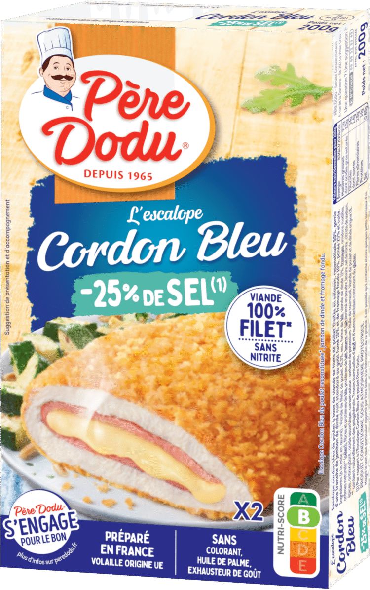 Cordon bleu -25% de sel