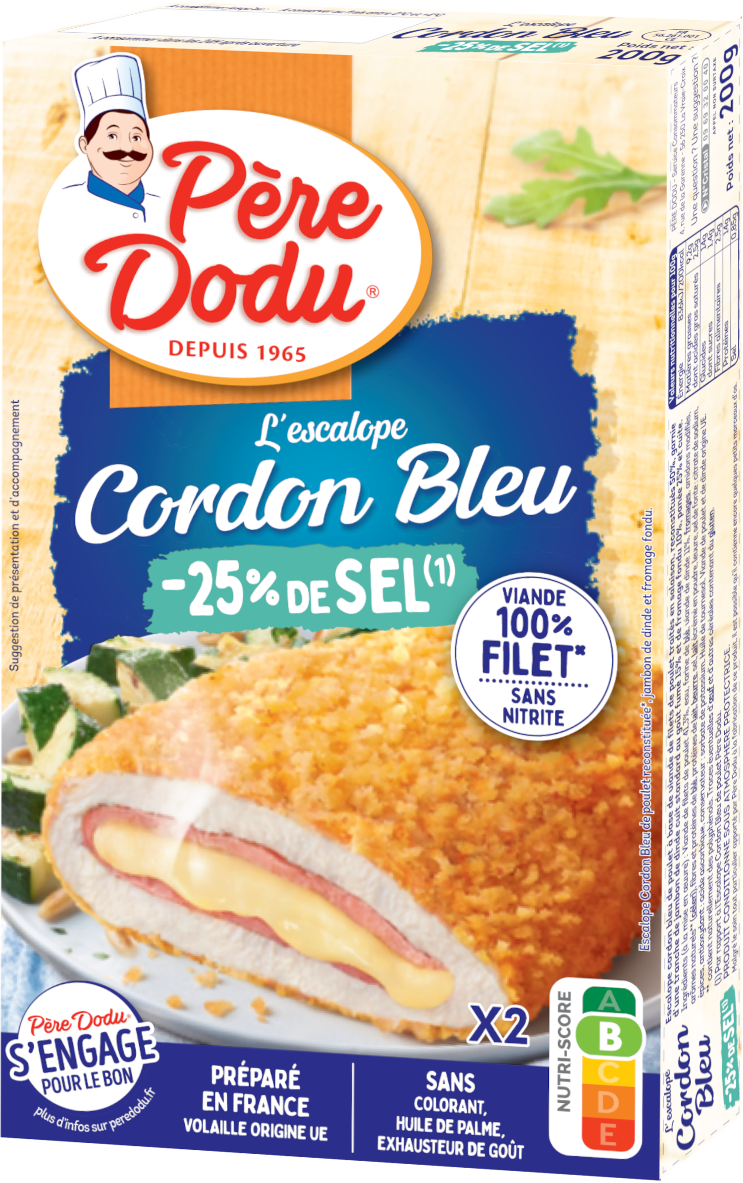 Cordon bleu -25% de sel