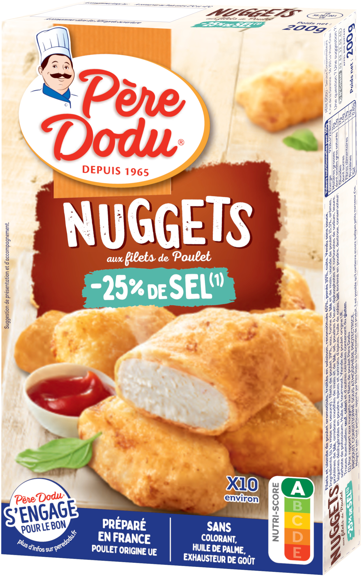 nuggets -25% de sel