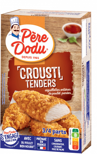 Image du packaging du Crousti Tenders Père Dodu