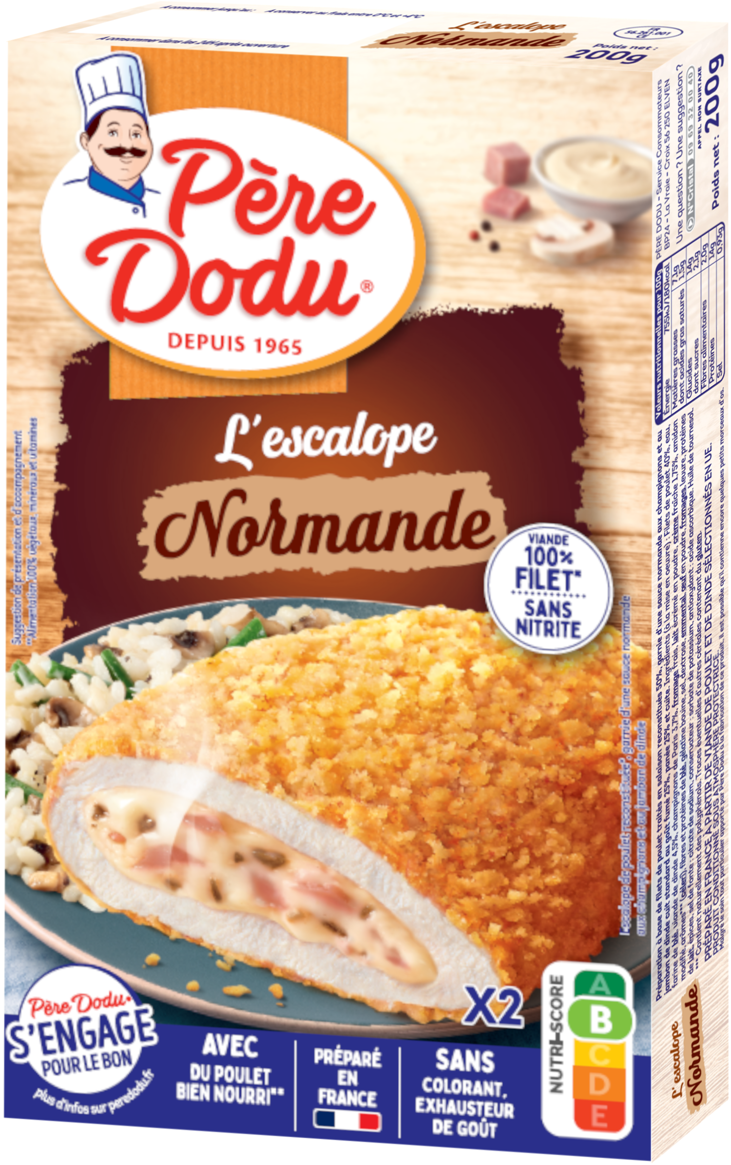 Packshot Escalope Normande