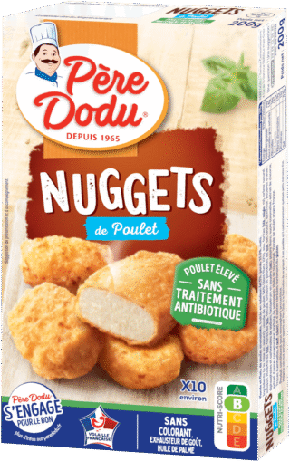 Nuggets de poulet sans antibio