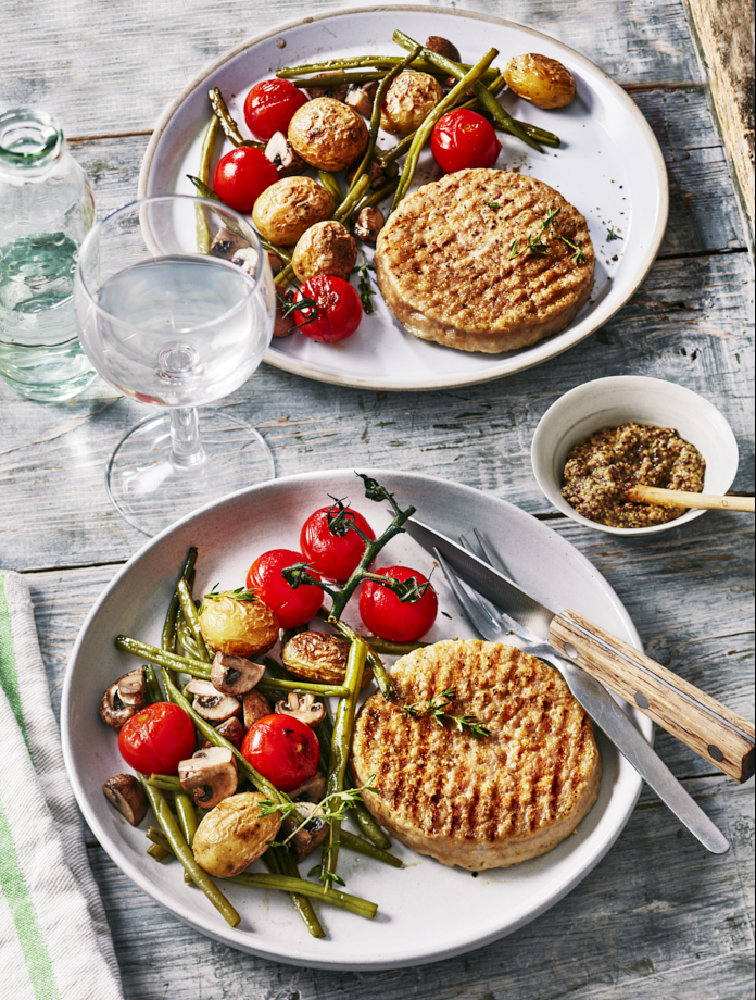 haché de poulet cuisiné aux petits légumes
