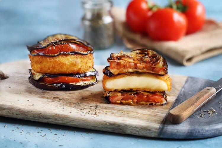 Cheezy Croc Père Dodu en millefeuilles de légumes du soleil