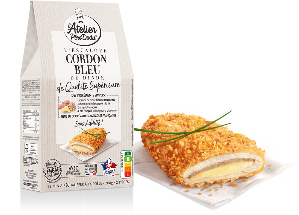 Image du packaging du cordon bleu l'Atelier Père Dodu