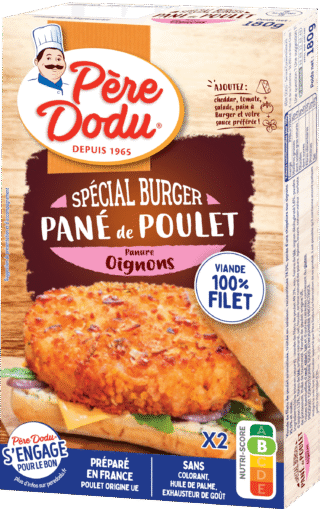 Pané de poulet chapelure oignons