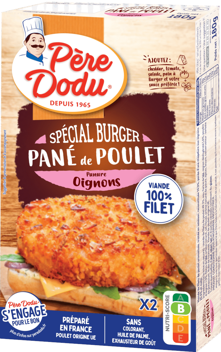 Pané de poulet chapelure oignons