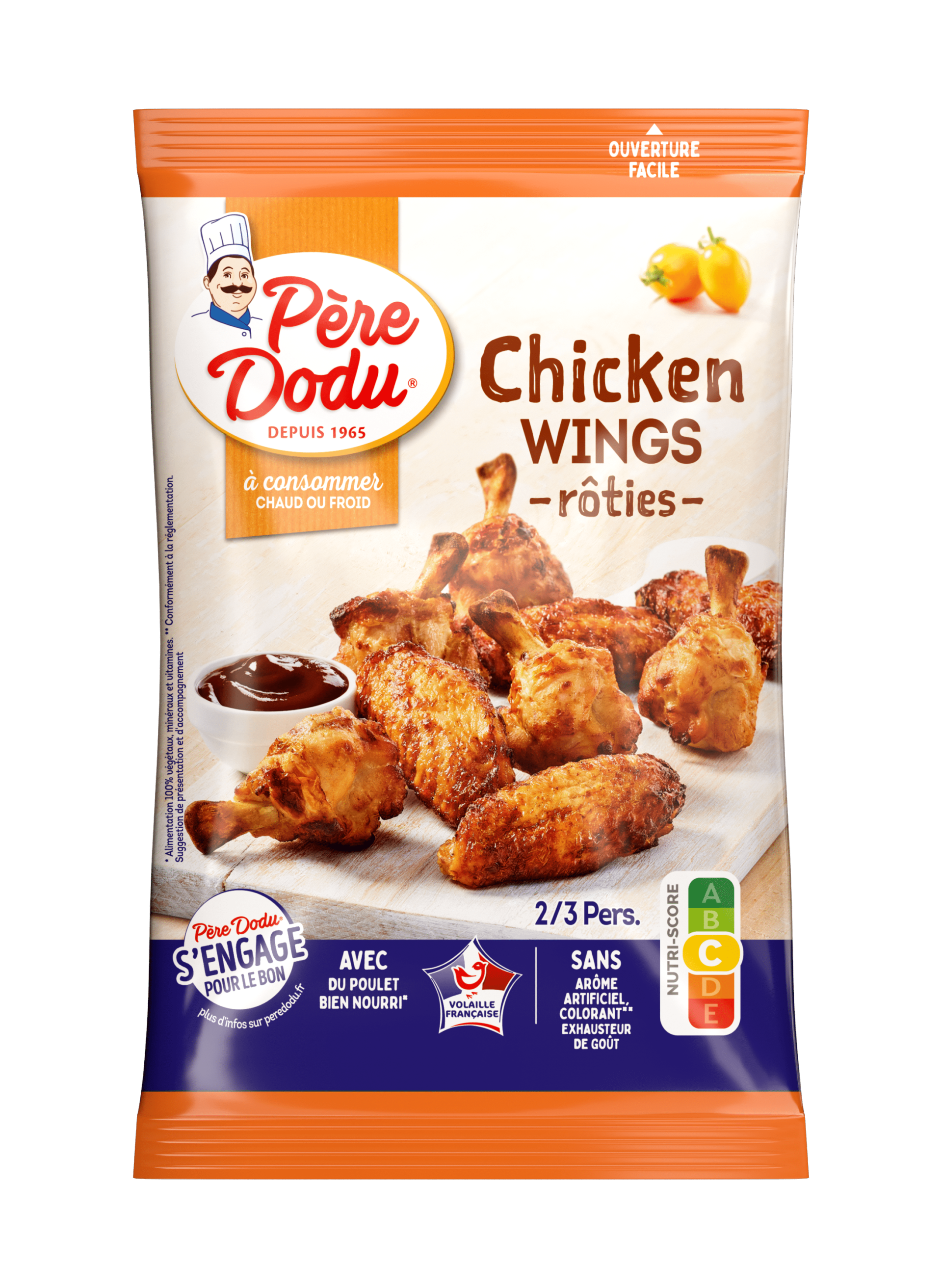 Packaging Chicken Wings rôties Père Dodu