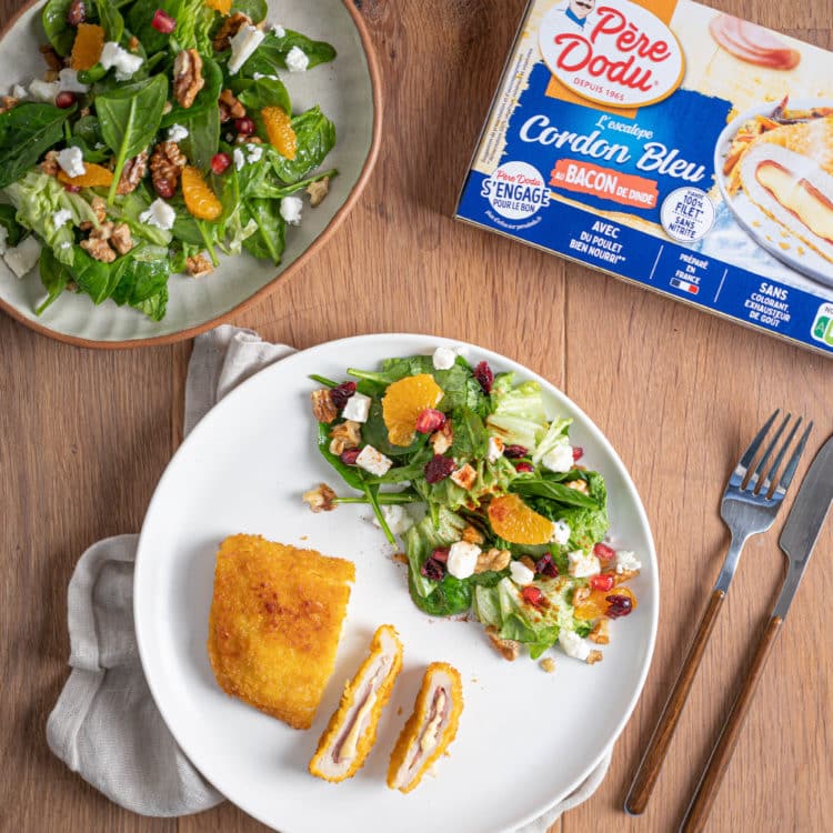 Photo recette ECB bacon et sa salade fraîcheur