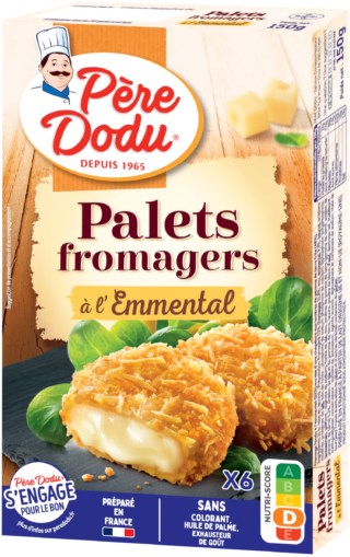 Packshot Palets Fromagers à l'emmental Père Dodu