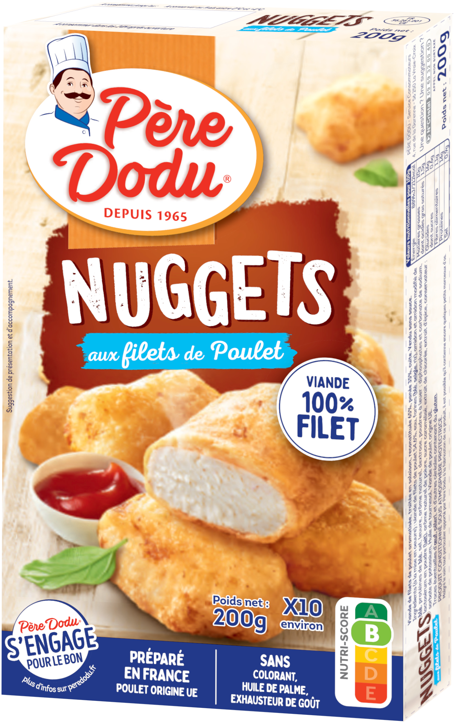 Nuggets aux filets de poulet