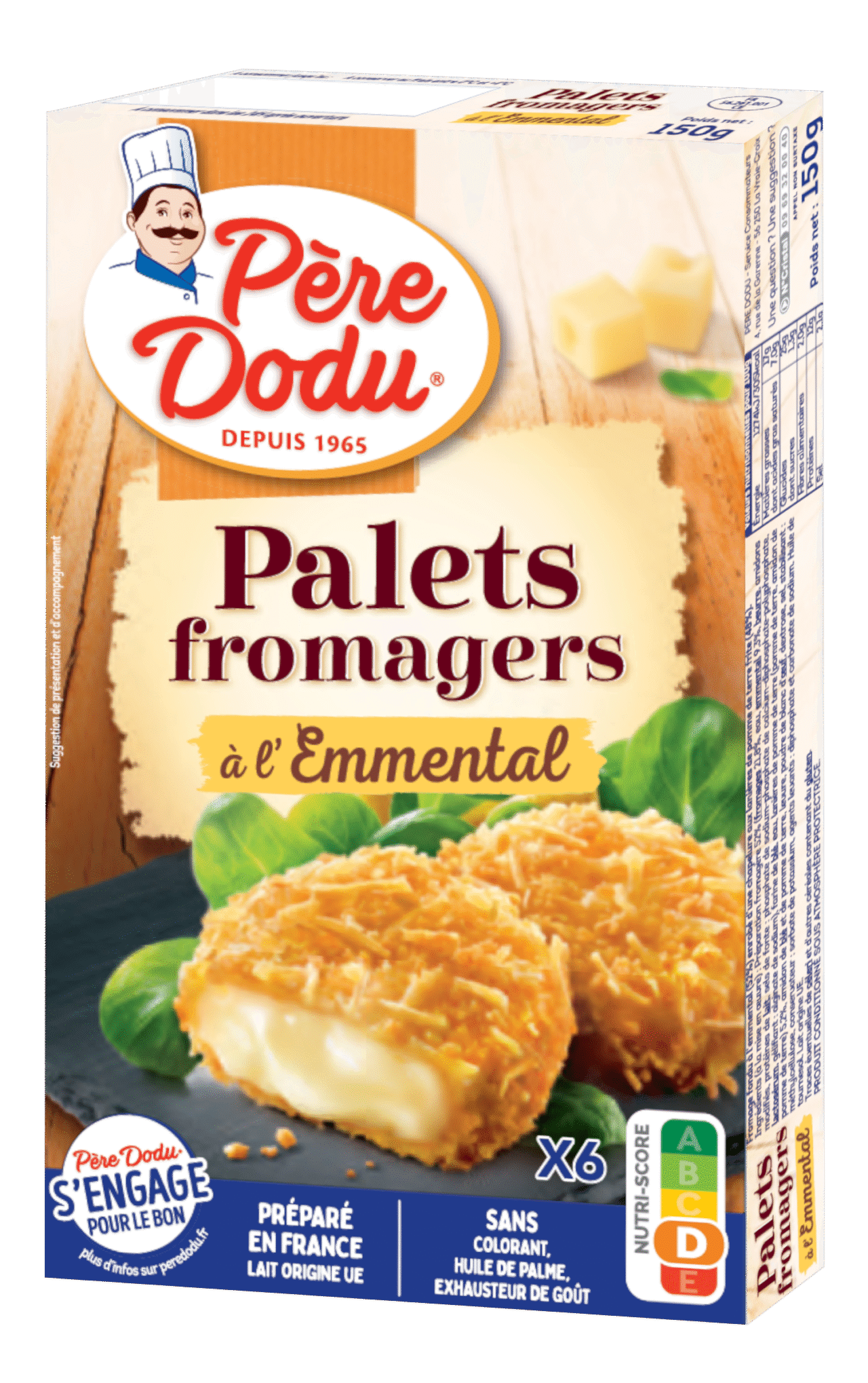 Palets fromagers à l'emmental